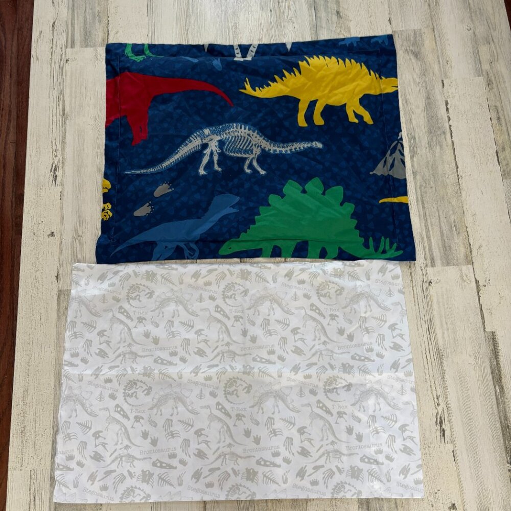 Your Zone Twin Size Comforter & Pillow Case/Sham Dinosaur Print Blue Color - Picture 2 of 2